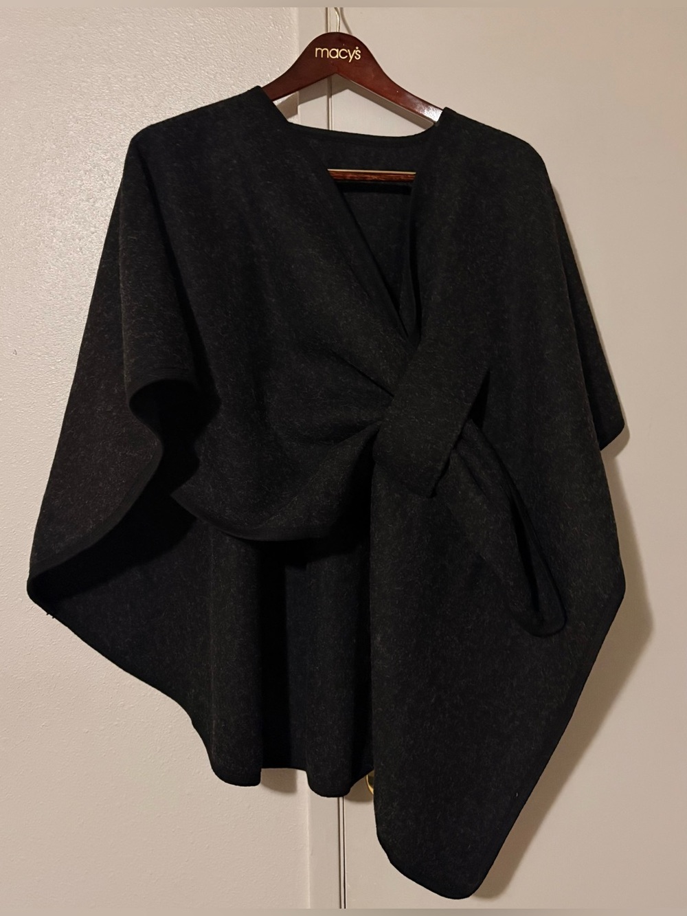 The Fleece Company Black Twist-Front Women’s Sweater Top